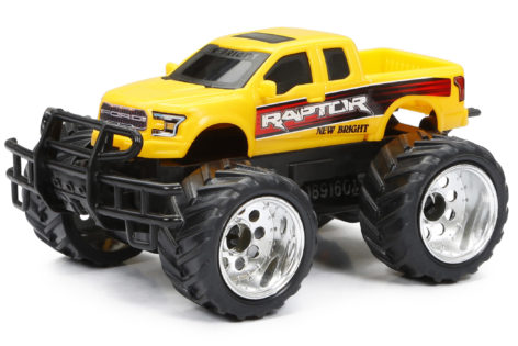 1:43 Scale Wheels 4XFours Raptor Yellow