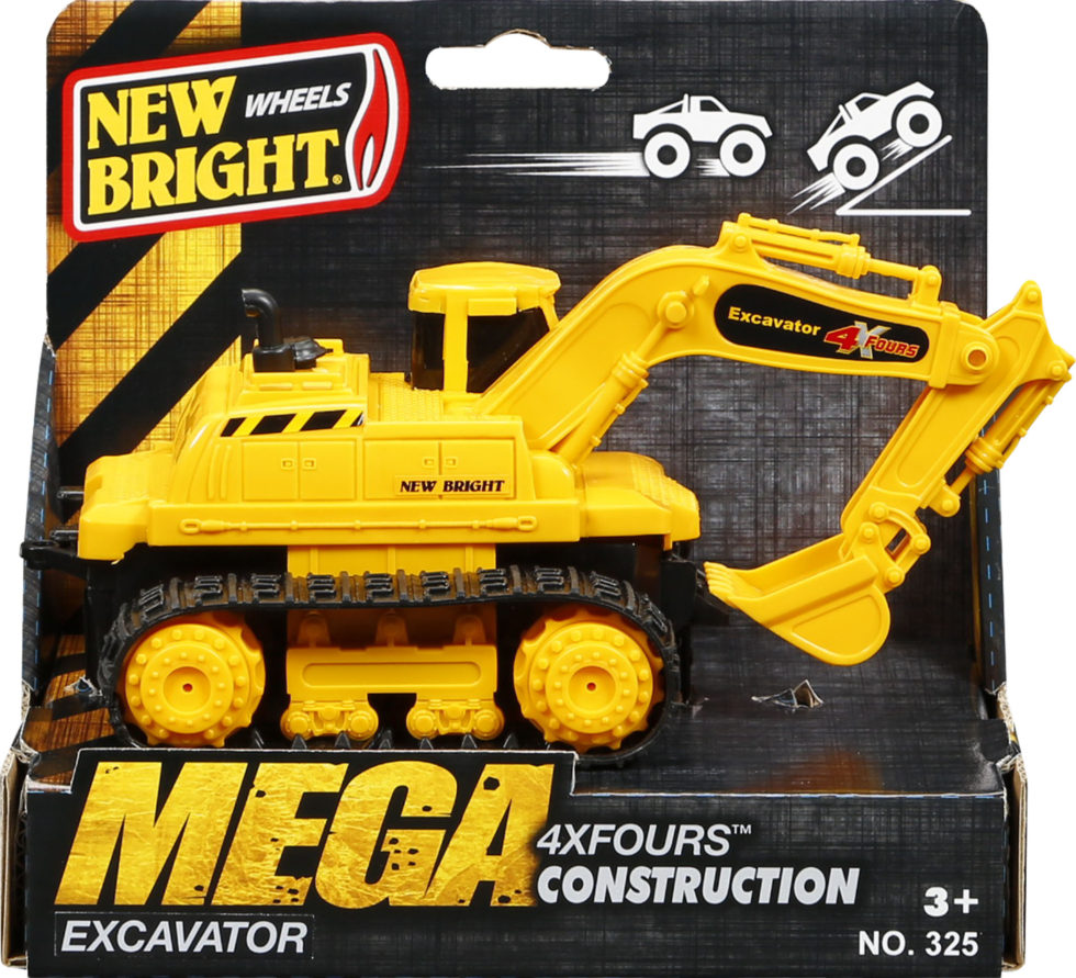 new bright excavator
