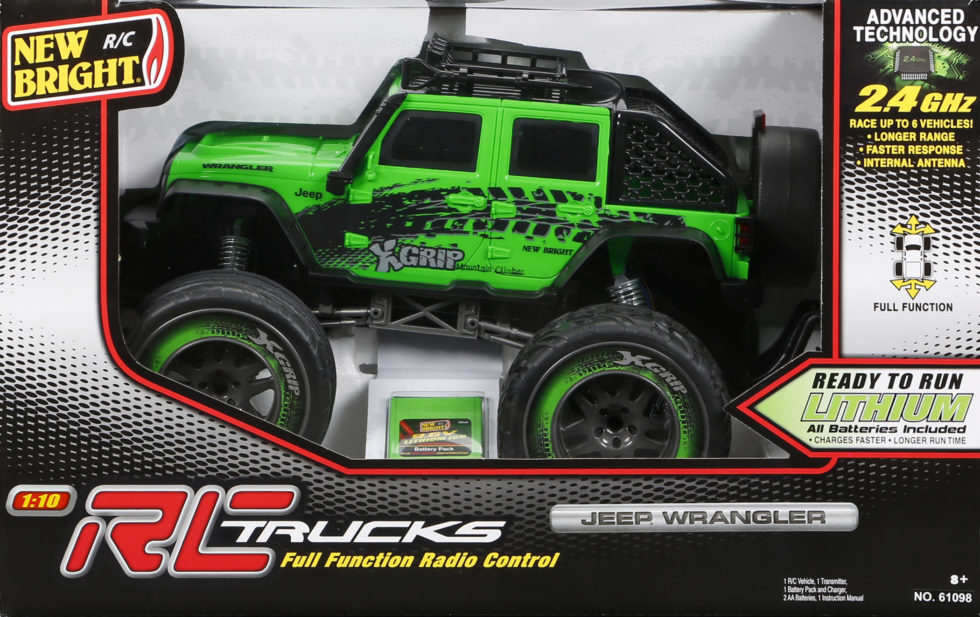 rc trucks jeep wrangler new bright