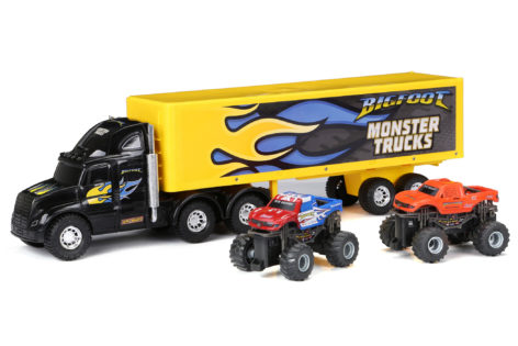 R/C Bigfoot Monster Truck Hauler Black 1350