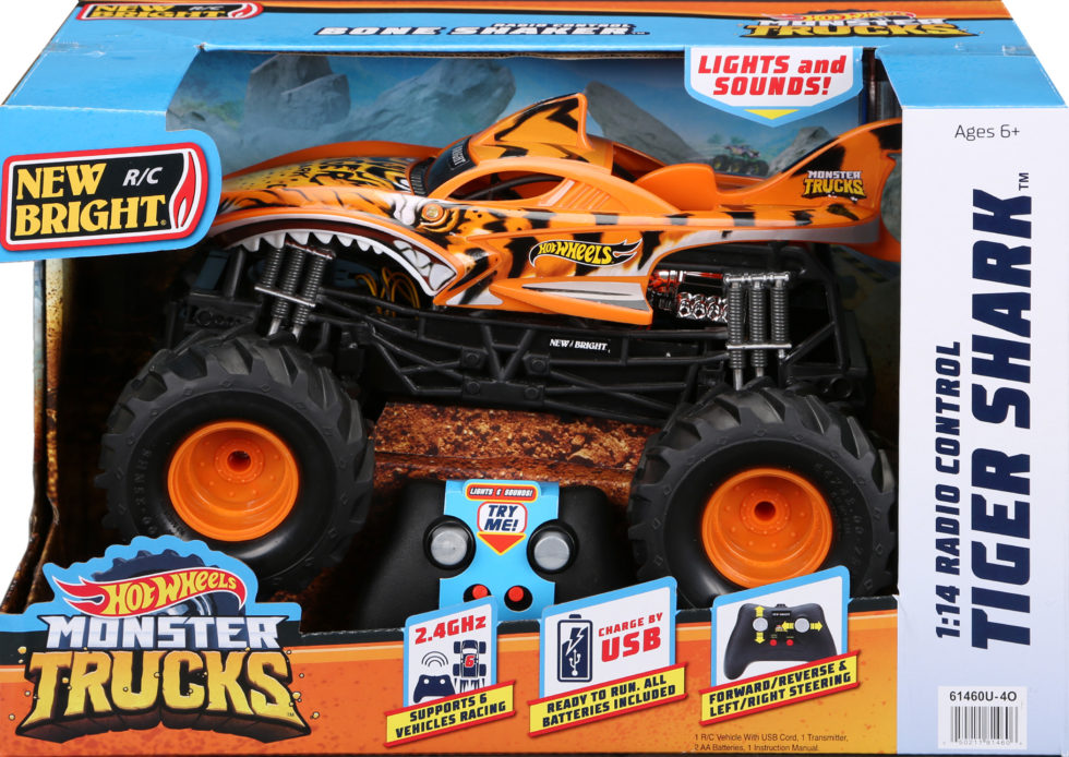 tiger shark hot wheels monster truck